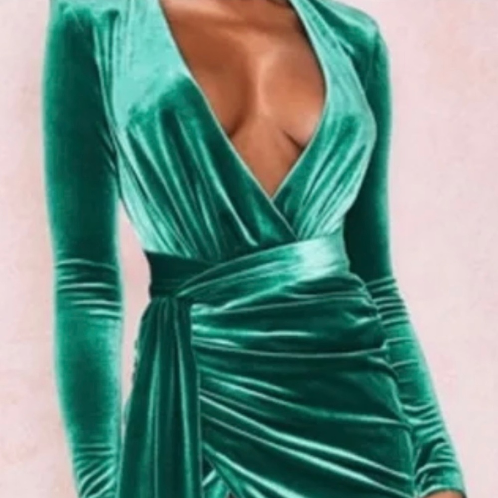 HOUSE OF CB FLORENCE EMERALD GREEN DRESS / NEW WITH TAGS!